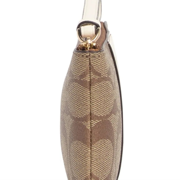 Brand New Coach Leather Strap Monogram Wristlet. Still wrapped! Gorgeous! NWOT. - Picture 3 of 7